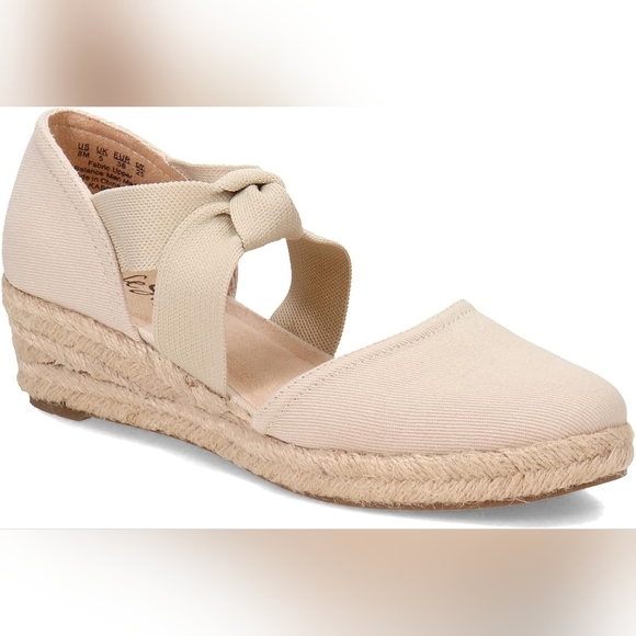 NEW Life Stride Kascade Wedge Espadrille 1 3/4" Heel Almond 6.5 New w/o Box - Picture 4 of 14